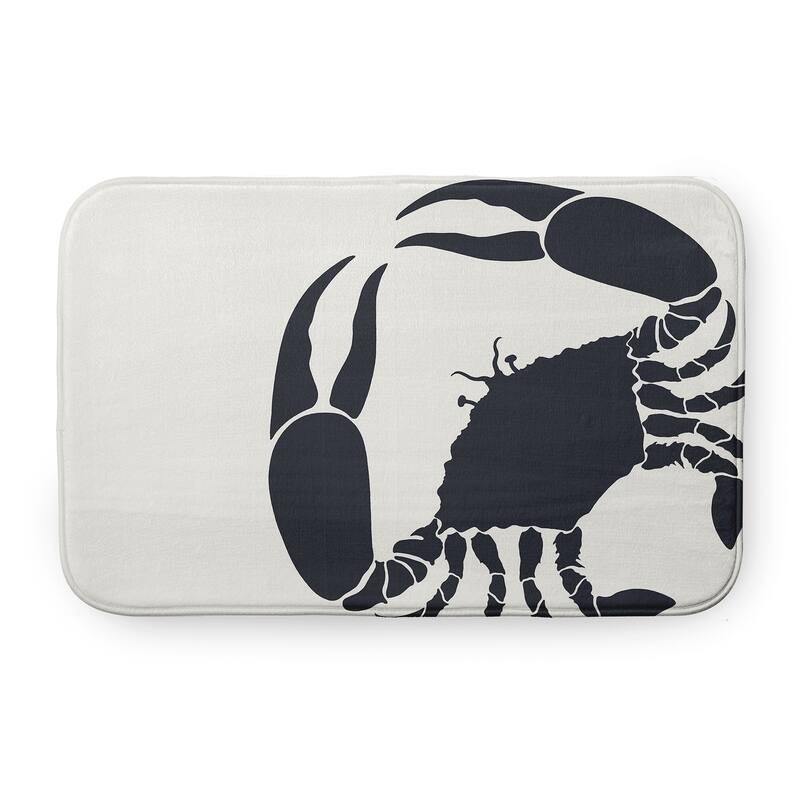 Crab Dip Bathmat - 24" x 17" - Shark Blue