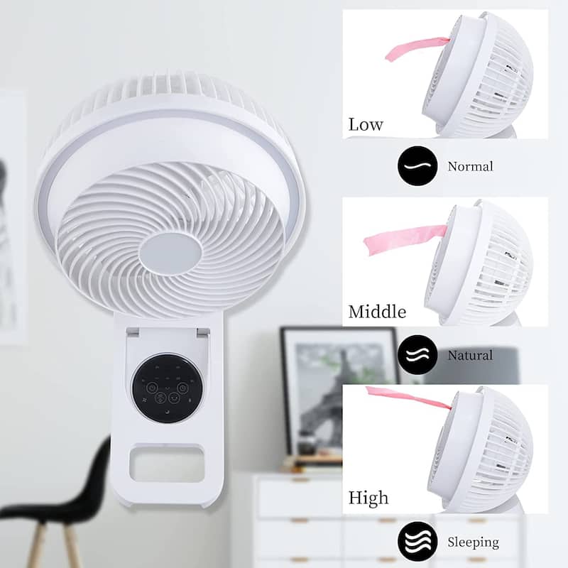 Wall Mounted Electric Air Cooler Fan Oscillating With Remote Control Timer 17.16x11.7x15.6