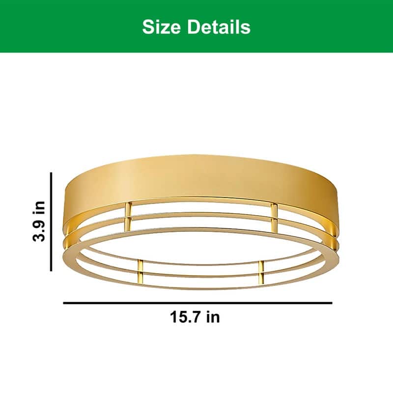 Led bulb light ceiling gold round led lights acrylic, metal ceiling light