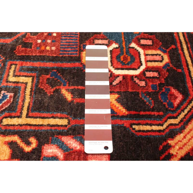 ECARPETGALLERY Hand-knotted Anatolian Dark Brown Wool Rug - 3'2 x 4'4