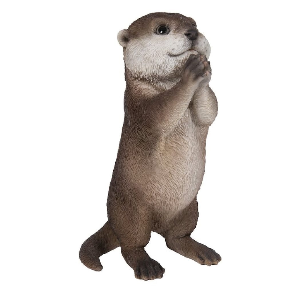 Praying Otter Outdoor Garden Statue - 7.5"
