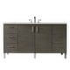 preview thumbnail 1 of 34, James Martin Vanities Metropolitan 60" Single Vanity, Silver Oak