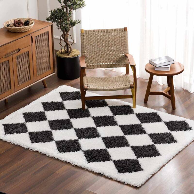 Hauteloom Zahur Living Room, Bedroom Area Rug - High Pile - Beige - 5'3" x 7'3"