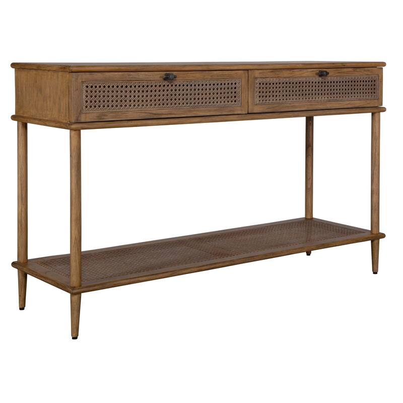 Mid Century Style Console Table - 52" - Brown