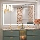 preview thumbnail 18 of 52, LED Bathroom Vanity Mirror Wall Mounted with Double Light Strip, 3-Color Dimmable, Anti-Fog, HD Tempered Glass, UL-Listed, ETL