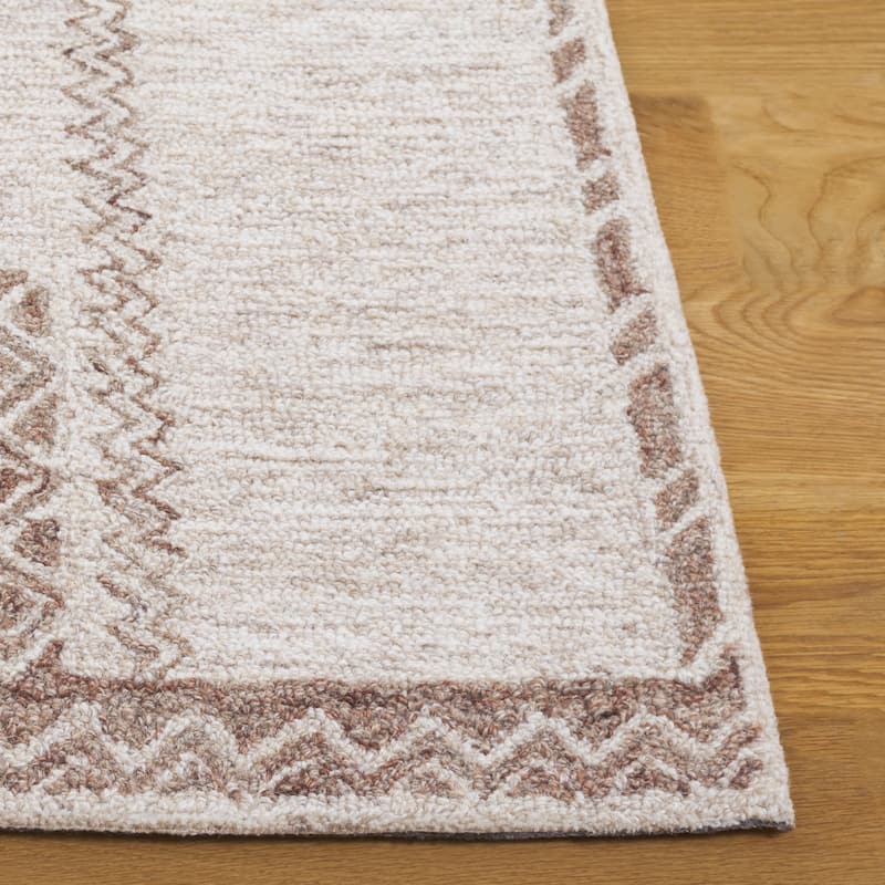 SAFAVIEH Handmade Kenya Tiburcia Rustic Southwestern Boho Wool Rug