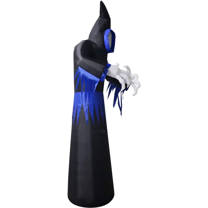 Haunted Hill Farm 8-Ft. Tall Pre-lit Musical Inflatable Grim Reaper