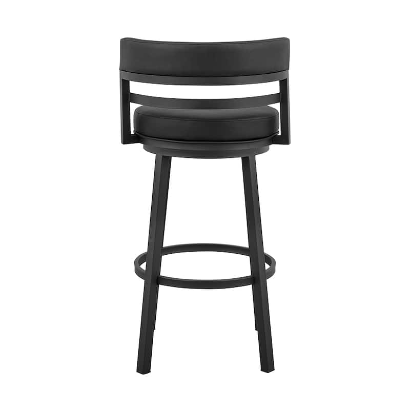 Madrid Upholstered Bar or Counter Height Swivel Barstool