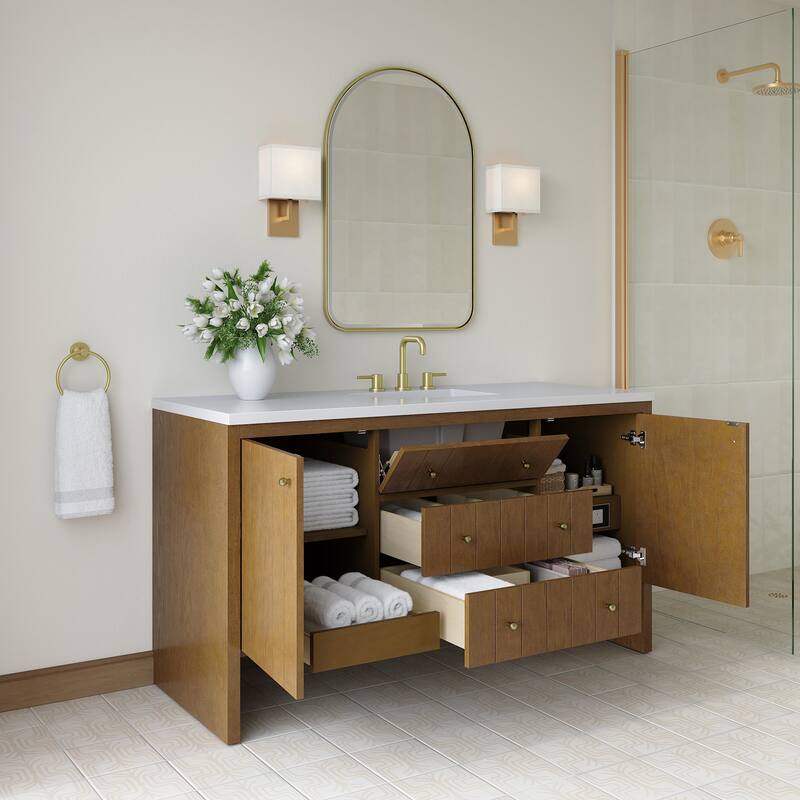 James Martin Vanities 435-V60S-3WZ Hudson 60" Free Standing Single