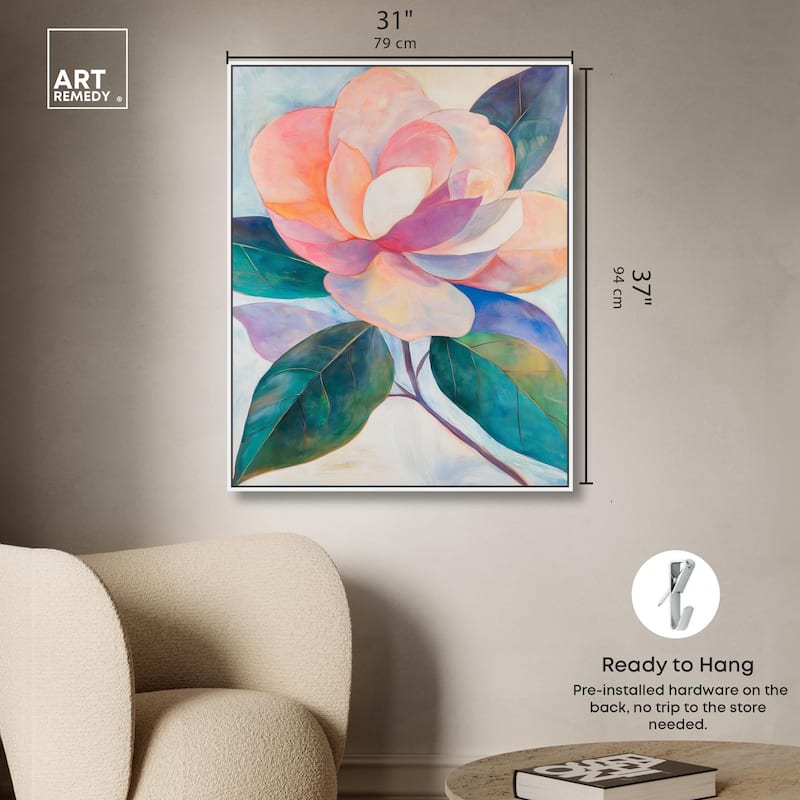 Pink Magnolia II Canvas by Art Remedy