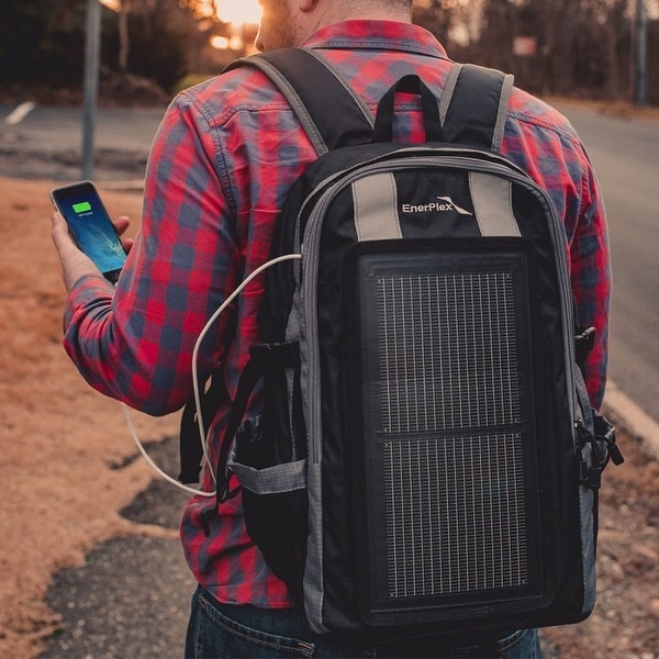 Backpack with charging station