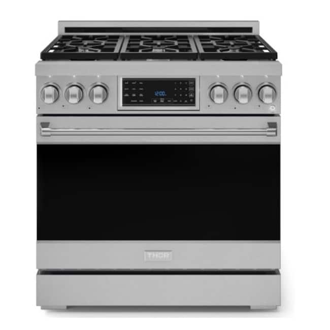 Thor Kitchen RSG36 Gordon Ramsay 6 Cu. Ft. Free Standing Gas Range - Stainless Steel