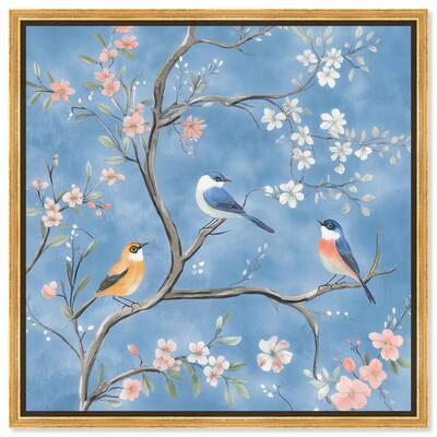 Birds in the Branches II Canvas by Art Remedy
