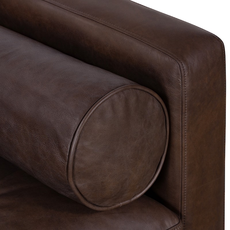 Poly & Bark Napa Lounge Chair (Set of 2) - Full Grain Genuine Italian Leather
