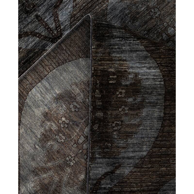 Overdyed One-of-a-Kind Hand-Knotted Area Rug - Brown - 11' 9" x 14' 5"