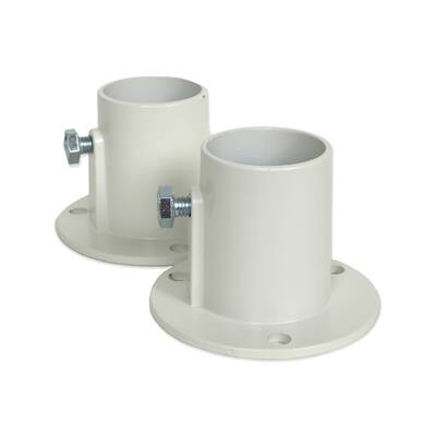 Blue Wave Aluminum Deck Flanges for Above Ground Pool Ladder - N/A