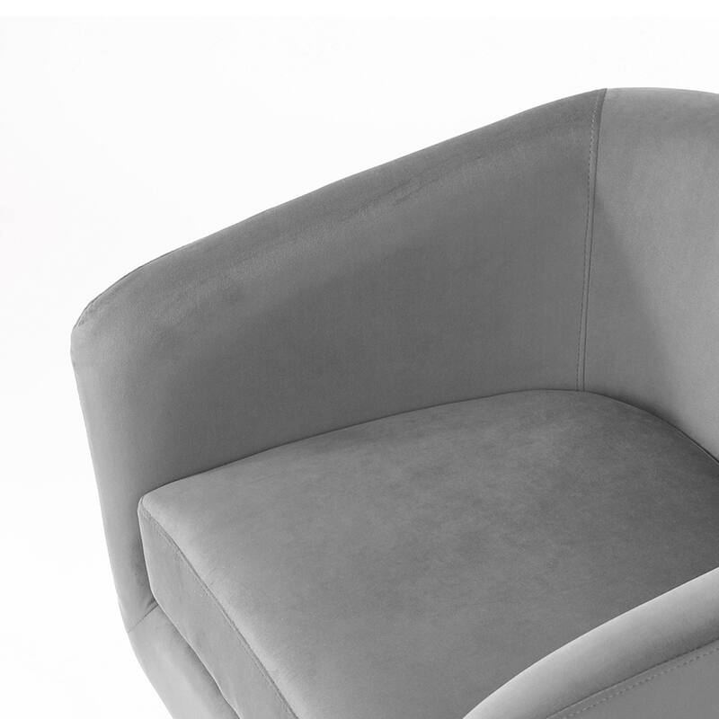 2 Set 360-Degree Swivel Round Barrel Chair Velvet Accent Chairs