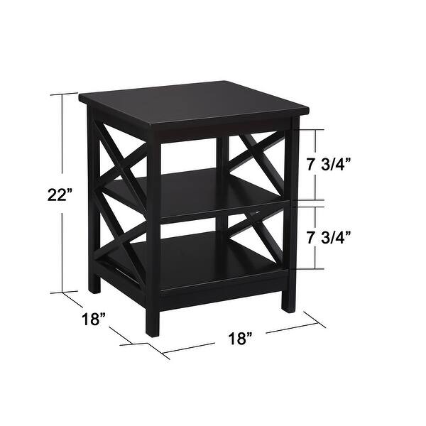 dimension image slide 0 of 4, Preston 'X' Frame Side Table