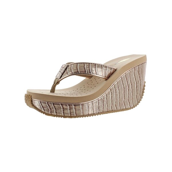 toe thong wedge sandals
