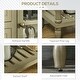 preview thumbnail 16 of 25, HOMCOM Vintage Console Table with 2 Drawers and Cabinets, Retro Sofa Table for Entryway, Living Room and Hallway