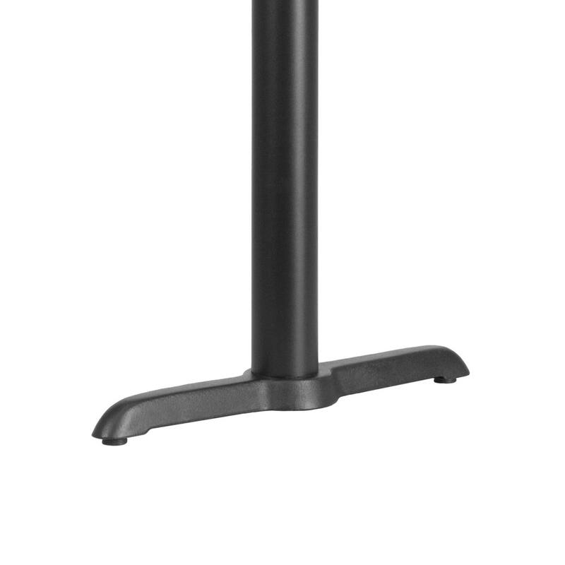 5" x 22" Restaurant Table T-Base with 3" Dia. Table Height Column - 5"D x 22"W x 28"H