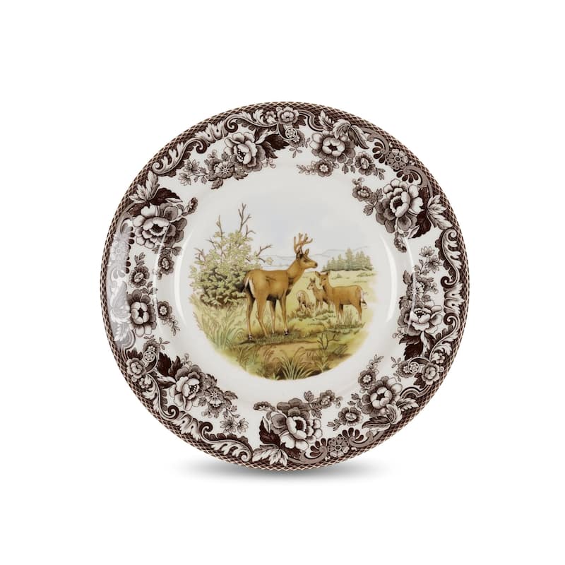 Spode Woodland Dinner Plate Animal Motifs - 10.5 - Mule Deer