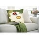 preview thumbnail 4 of 6, Lush Decor Frontporch Ladybug Indoor/Outdoor Pillow Green 18" x 18"