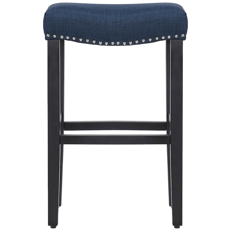 Jameson Upholstered Polyester Black 29 Inch Bar Stool
