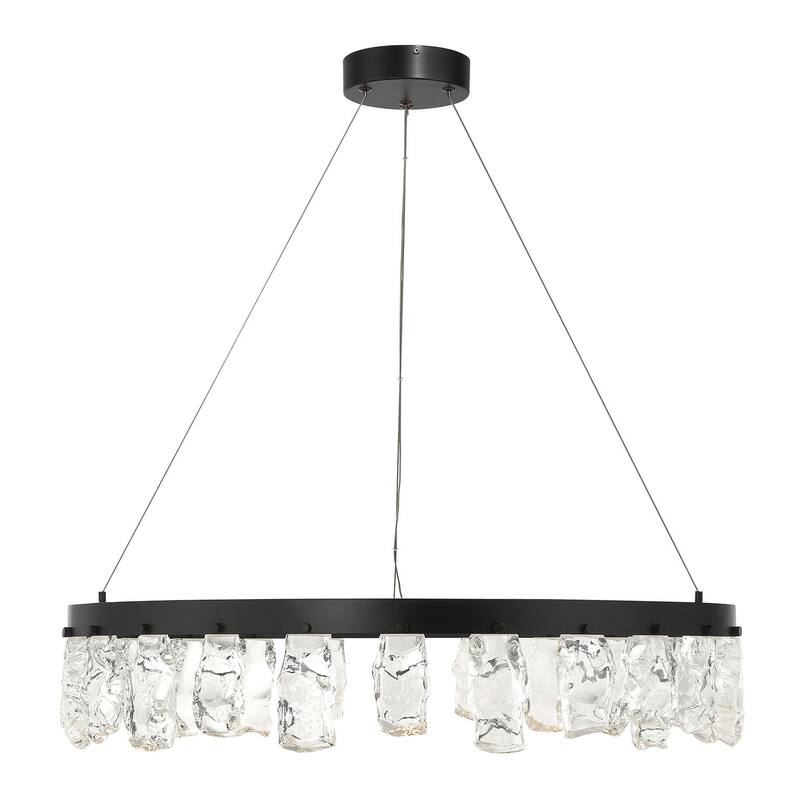 Kovacs P1497-L Artic Glacier 33" Wide LED Crystal Ring Chandelier