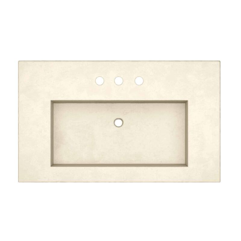 Capistrano 36.5-inch Concrete Vanity Top with Integral Trough Sink