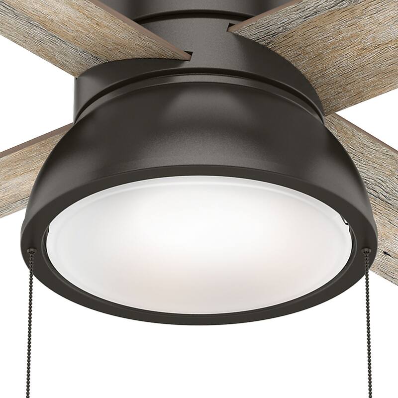 Hunter 36" Loki Ceiling Fan with LED Light - Bedrooms, Home Office, Laundry - Rustic, Farmhouse
