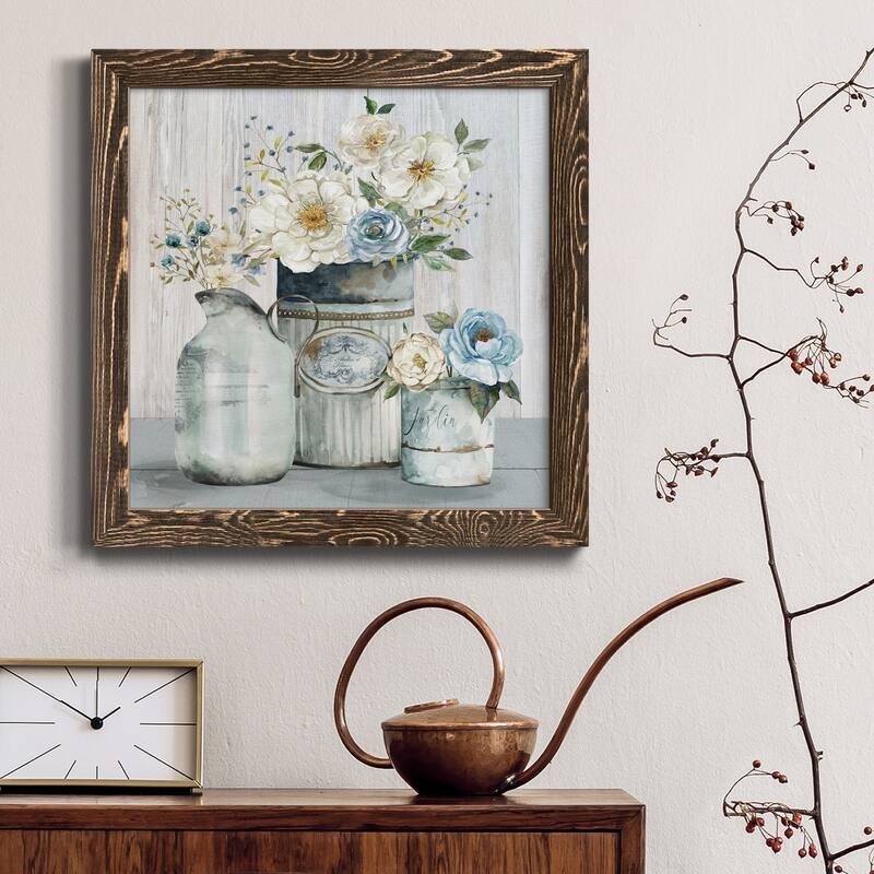 French Garden Flowers II-Premium Framed Canvas - Ready to Hang