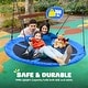 preview thumbnail 4 of 6, 60" Large Saucer Tree Swing for Kids Adults 900D Oxford Waterproof with 2pcs Hanging Straps - 60 inch