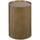 preview thumbnail 1 of 1, Uttermost Adrina Antique Gold Drum Accent Table