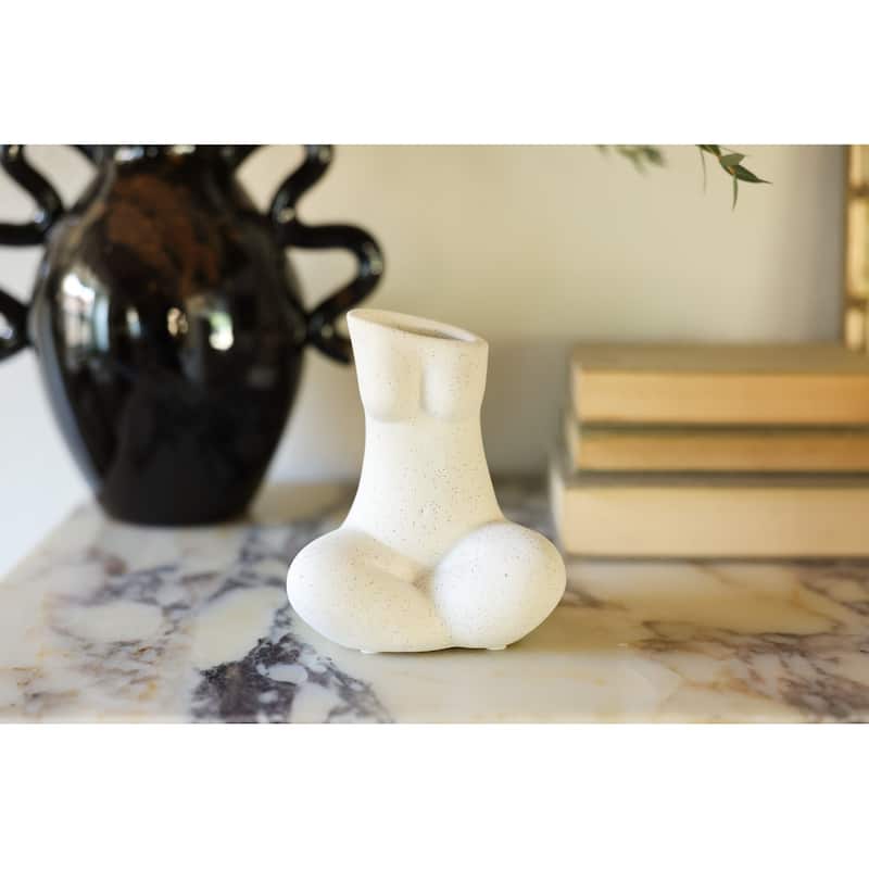 6.25"H Yoga Lady Ceramic Vase