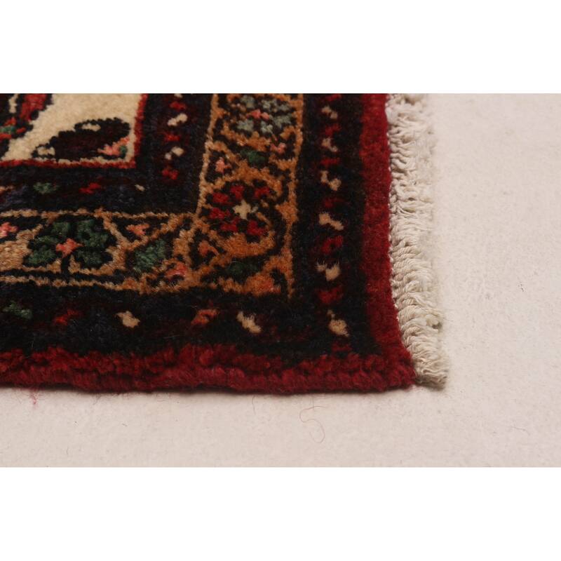 ECARPETGALLERY Hand-knotted Andelz Red Wool Rug - 3'5 x 10'8