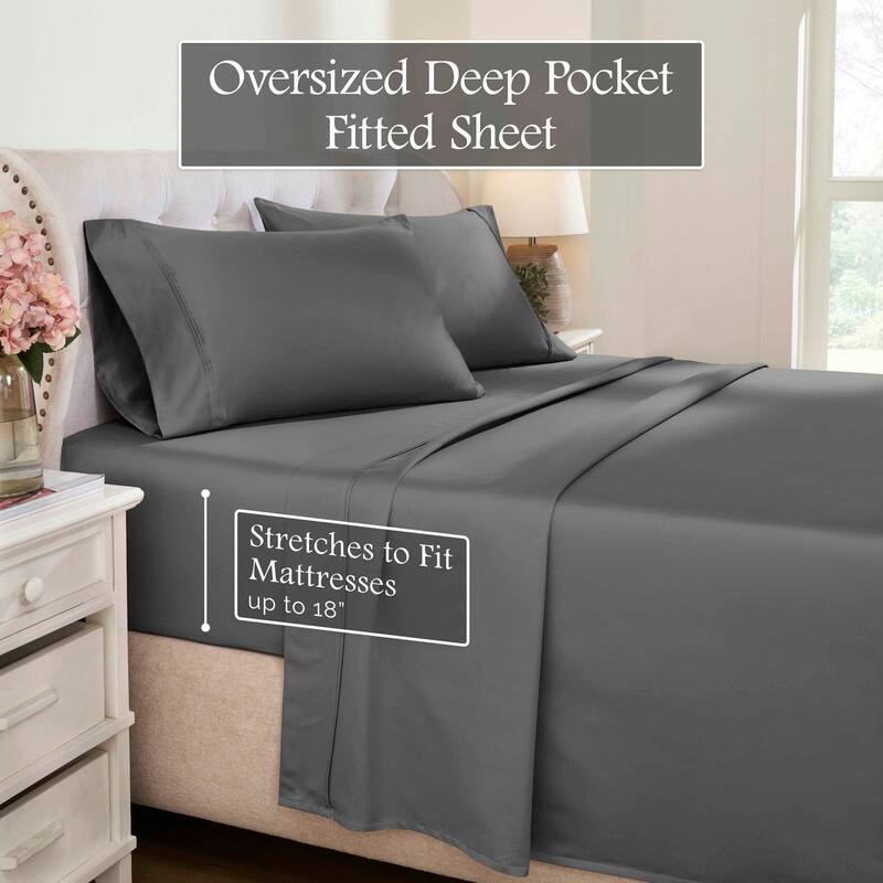 Blue Nile Mills Egyptian Cotton 1100 Thread Count Eco-Friendly Solid Sheet Set