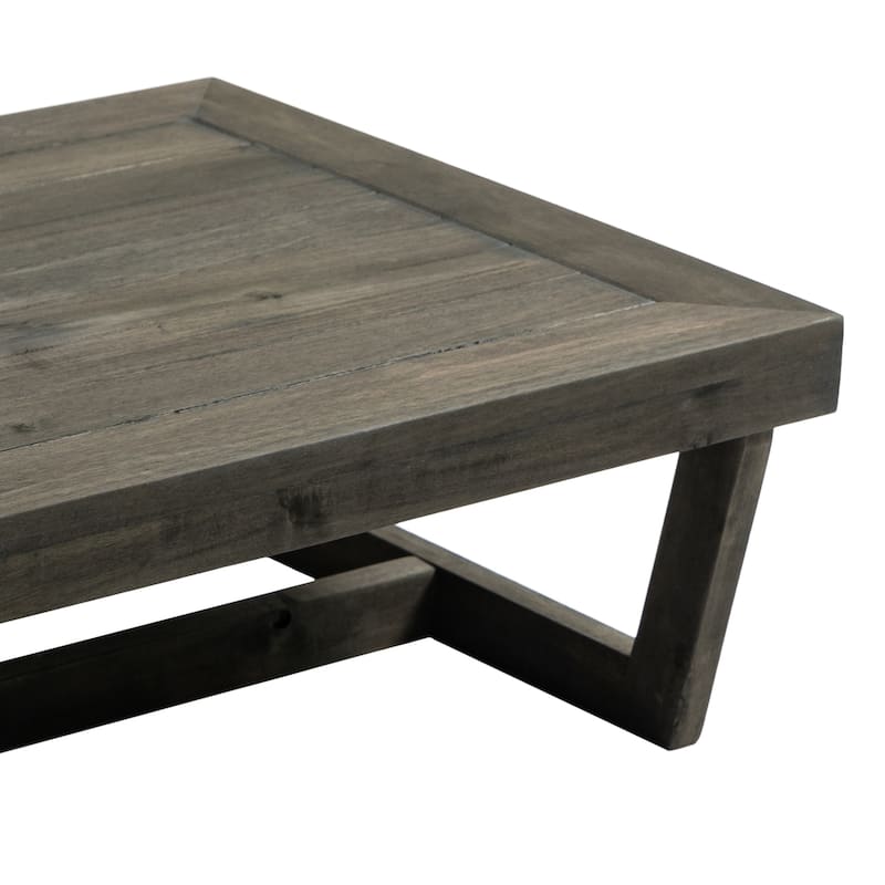Sectional Wood Furniture 2 Seat Armless Patio Sofa