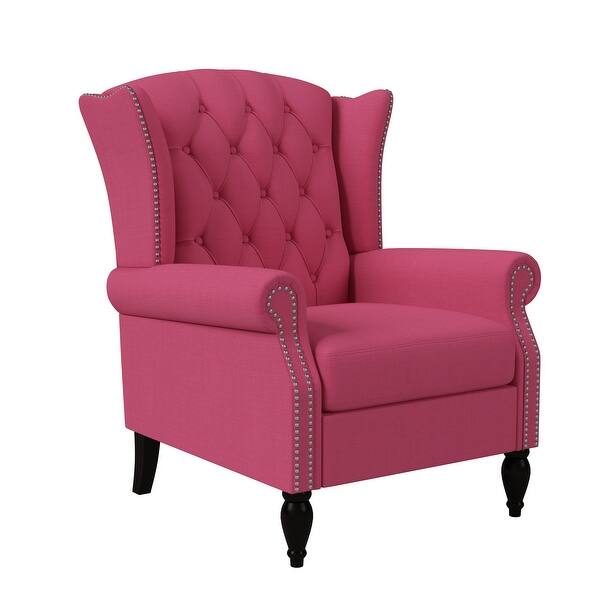 slide 10 of 23, Copper Grove Crawley Diamond Button-Tufted Wingback Chair