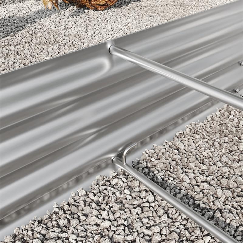 4x2x1FT Raised Garden Bed Kit,Galvanized Planter Raised Garden Beds