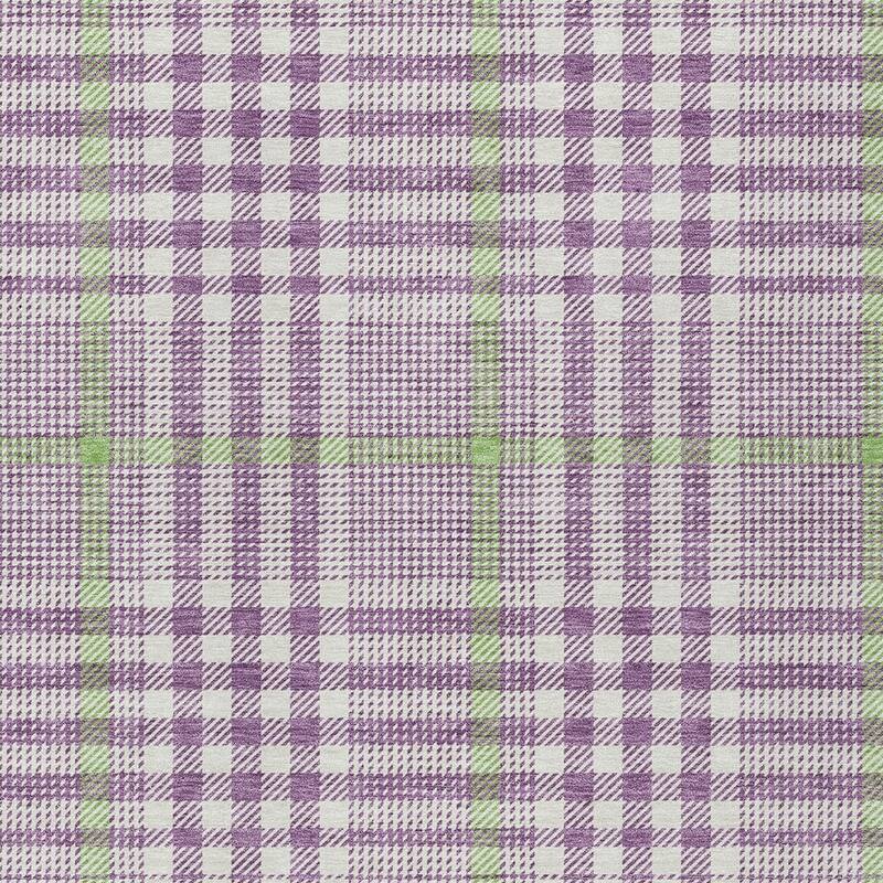 HomeRoots Plaid Transitional Rectangle Outdoor Rug