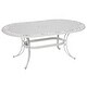preview thumbnail 3 of 4, Sanibel White Cast Aluminum 7- Piece Outdoor Dining Set with an Oval table, Six Armchairs and FREE cushions by Homestyles