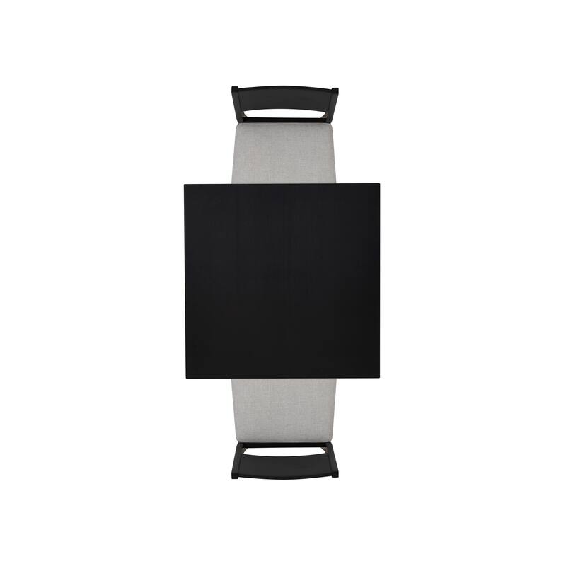 Caelan 3PC Upholstered Counter Set Black