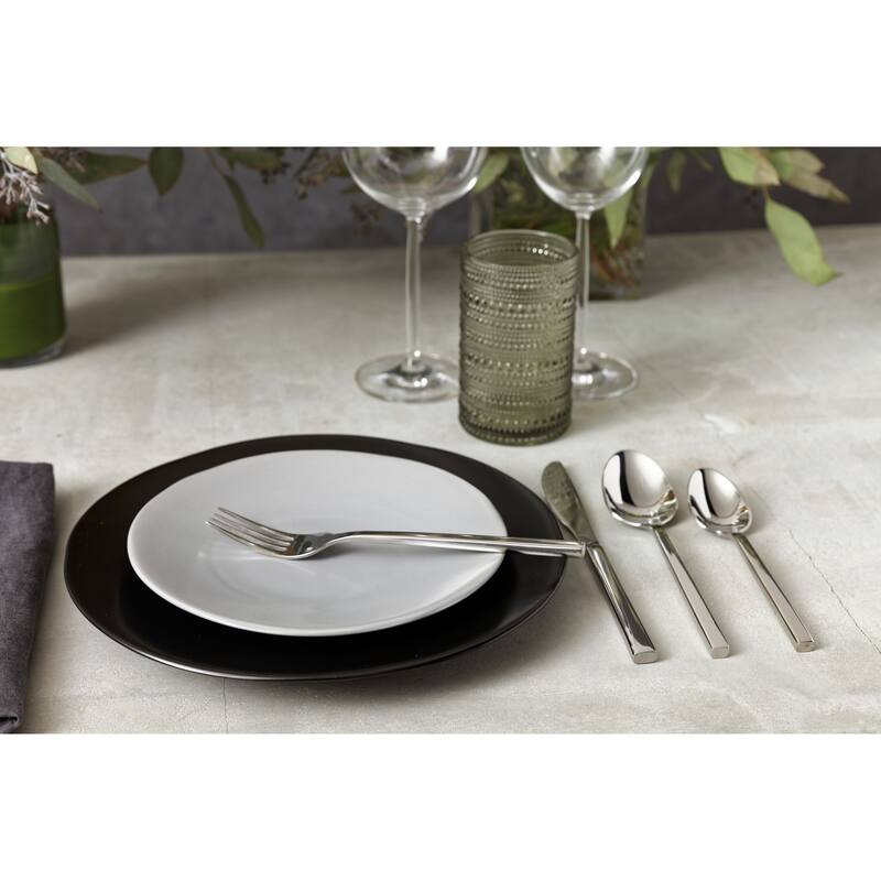Fortessa Arezzo 18/10 Stainless Steel, 5PC Flatware Set (Service for 1), Silver