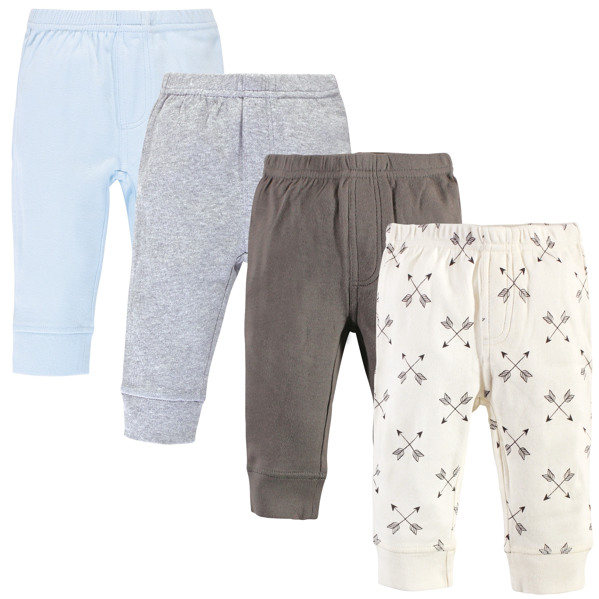 Touched by Nature Baby Boy Organic Cotton Pants 4pk, Arrow