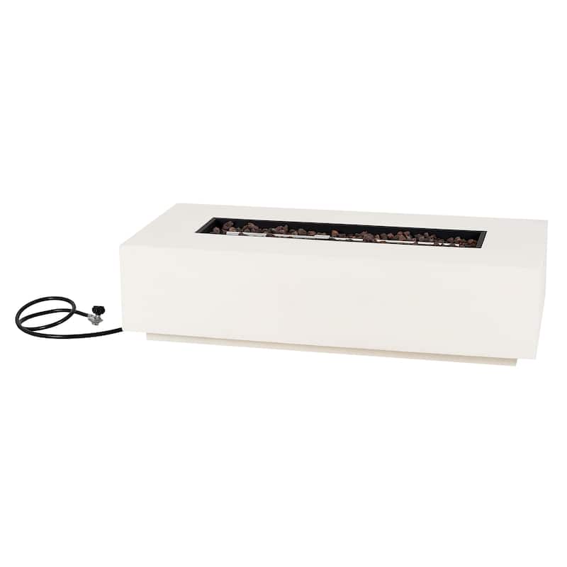 Christopher Knight Home Aidan Outdoor 50,000 BTU Rectangular Fire Pit (Tank Holder Not Included)