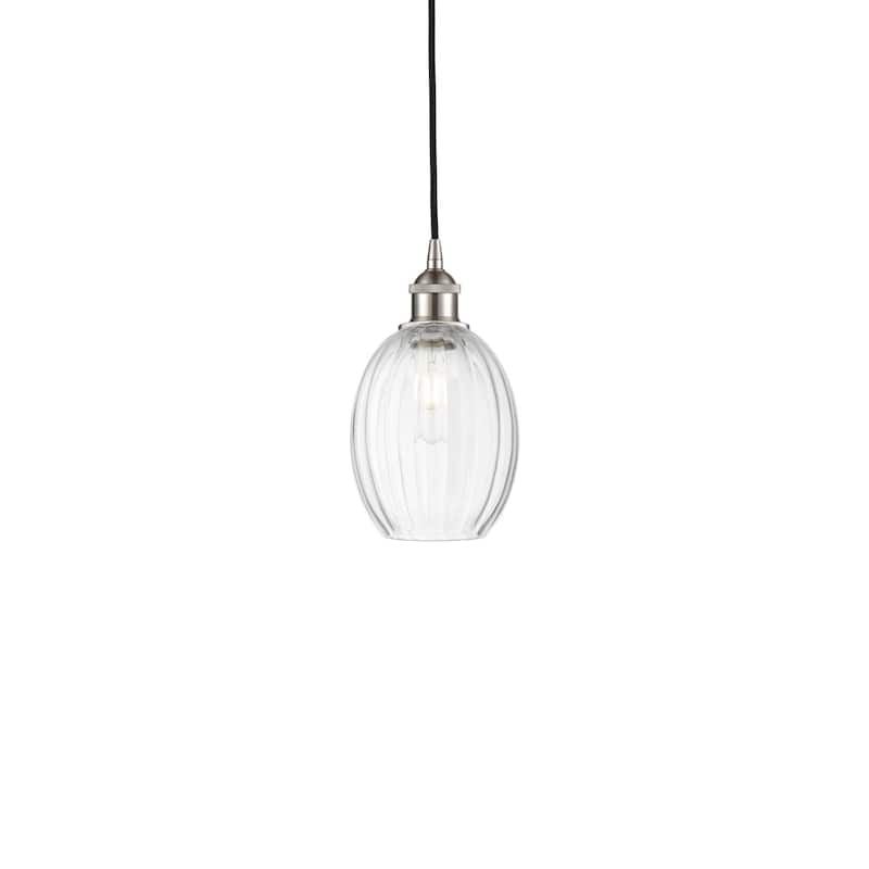 Innovations Lighting 616-1P-11-7 Preston Pendant Preston 7" Wide Mini - Brushed Satin Nickel / Clear