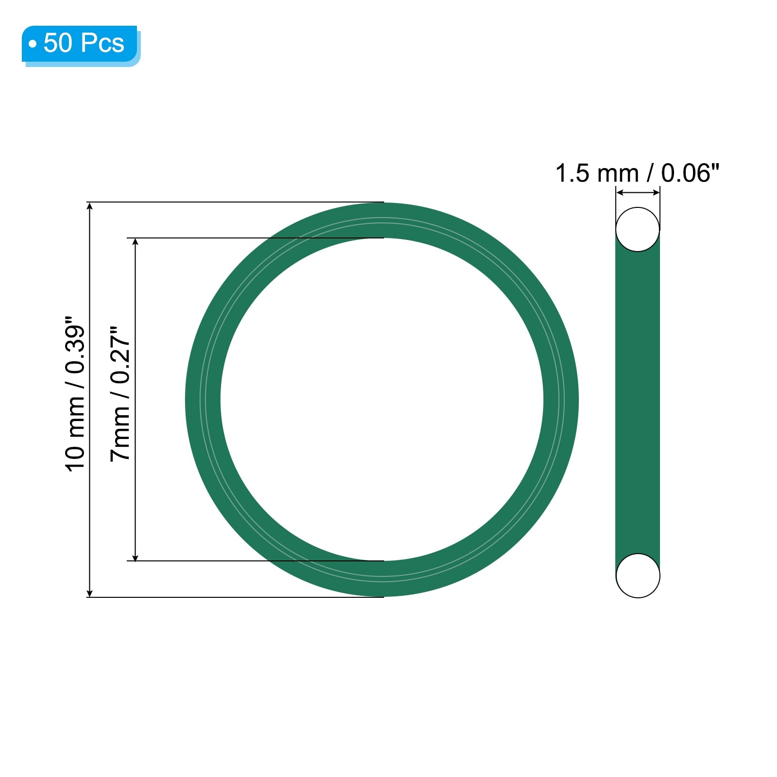 Fluorine Rubber O-Ring Metric FKM Sealing Gasket Replacement for Seal Plumbing and Faucet Hose Machinery Plumbing Valves