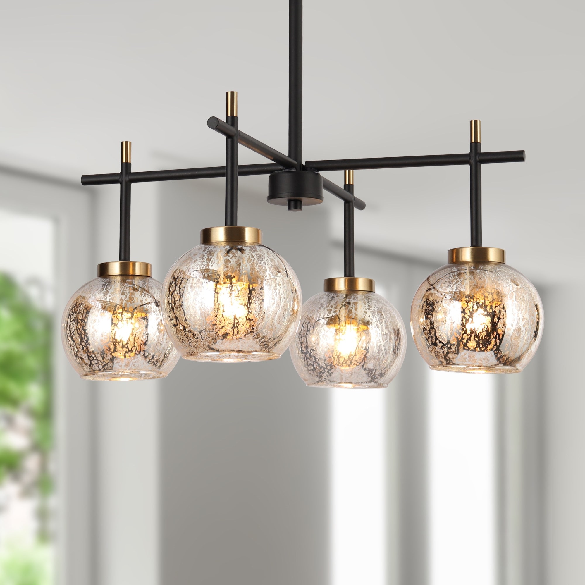 Mercury glass flush mount hot sale ceiling light