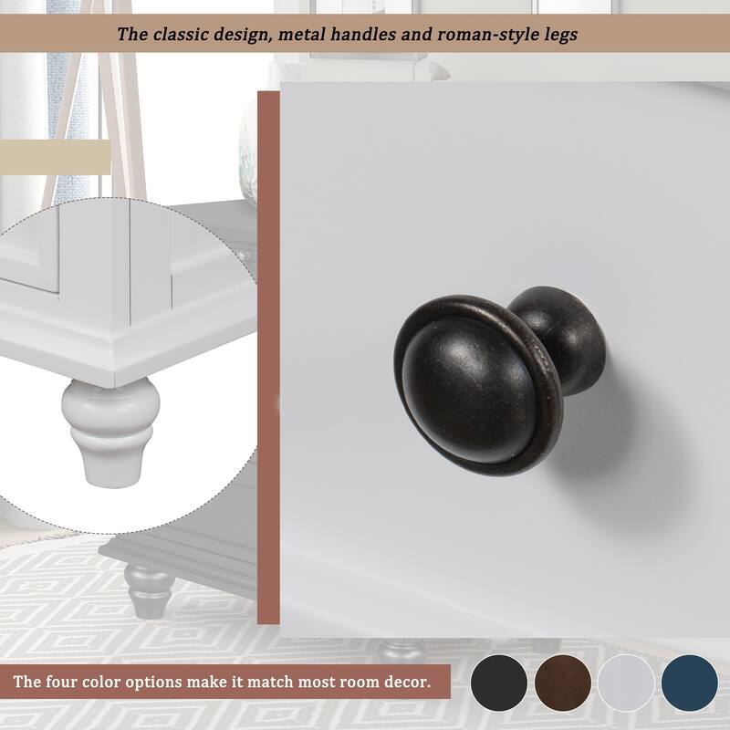 White Wood Tea & Coffee Table Lamp Table Sofa Side Table